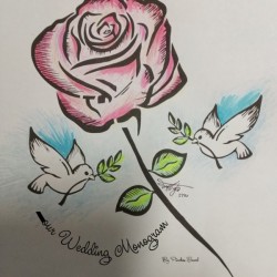 Art Monogram Rose Color 1